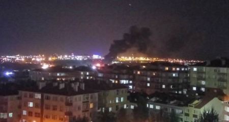 اسطنبول ... حريق بطائرة خاصة نتج عنه 3 اصابات